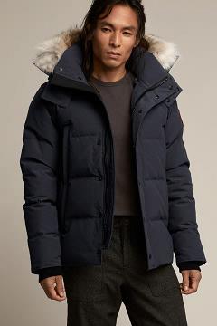 Chamarras Canada Goose Hombre Outlet - Wyndham Abrigos Azul Marino QN1093652